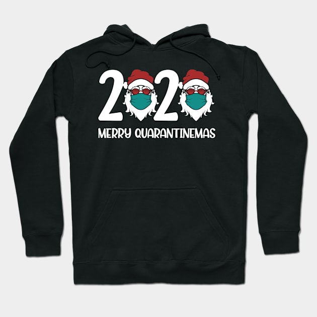 Merry Quarantinemas 2020 Santa Claus Hoodie by BadrooGraphics Store